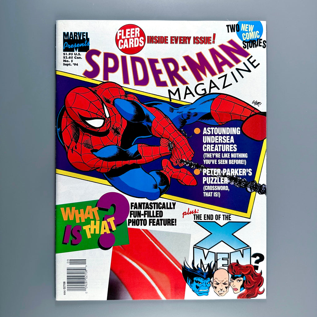 Spider-Man Magazine September 1994 Fleer Cards Intact