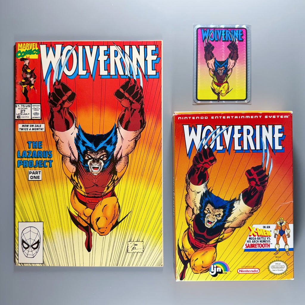 NES Wolverine Comic & Card Lot