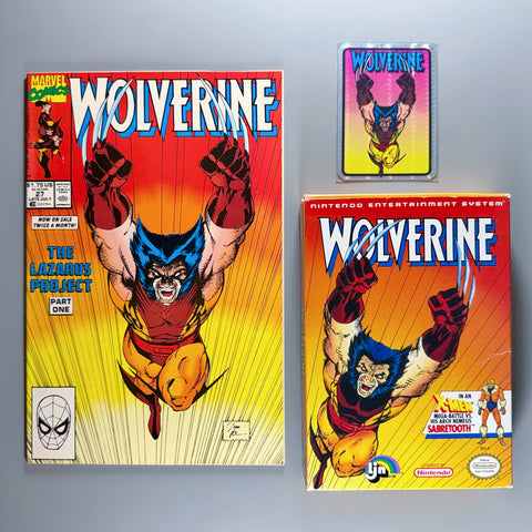 NES Wolverine Comic & Card Lot