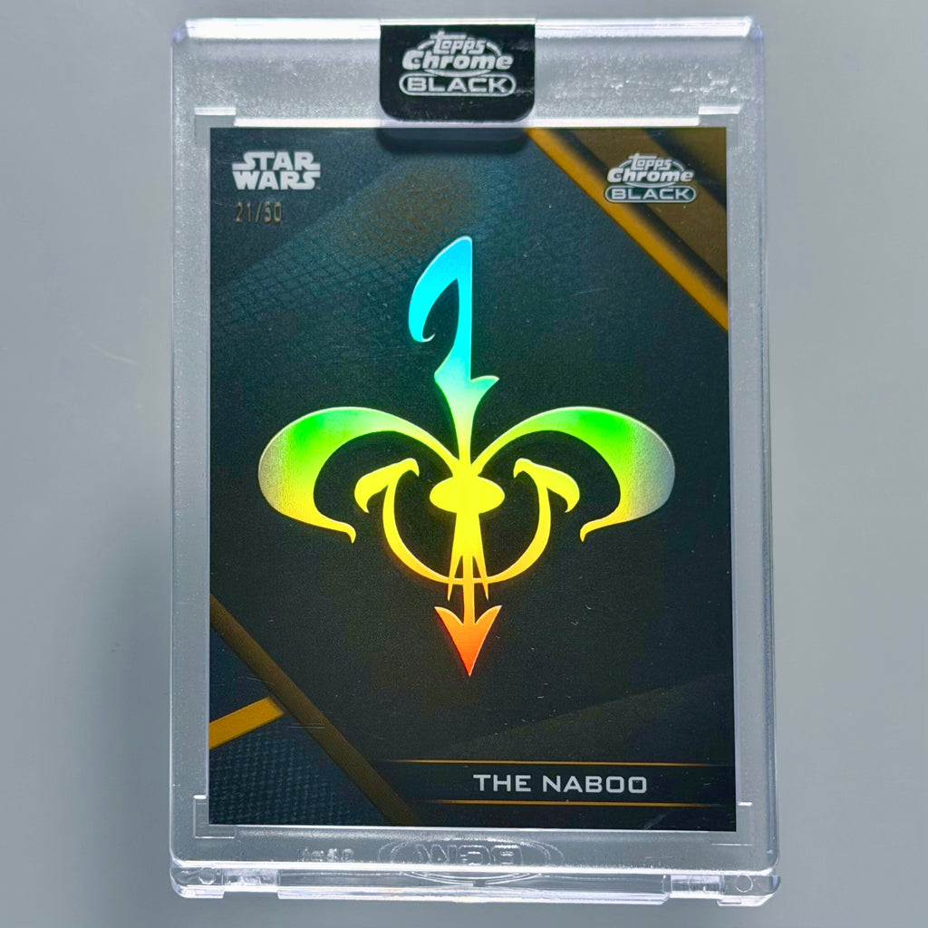 2025 Topps Chrome Black Star Wars Galactic Factions Naboo /50