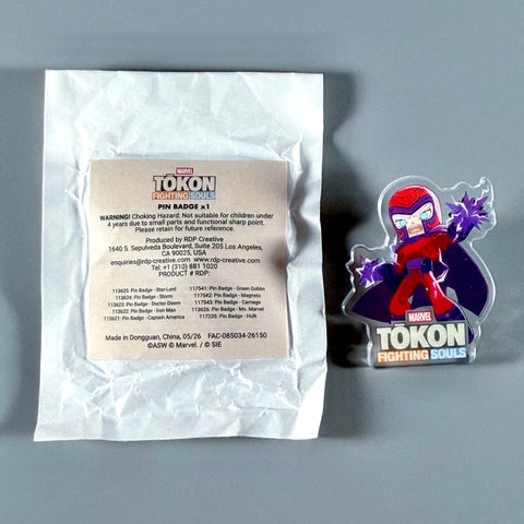 Tokon Fighting Souls Magneto Limited Time Pin Badge SDCC 2026