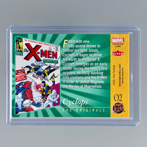 2018 Fleer Ultra Marvel X-Men Cyclops O2