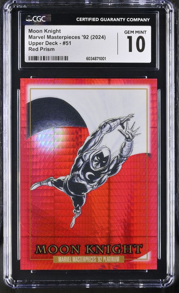 Moon Knight #51 Marvel Masterpieces '92 Red Prism CGC 10
