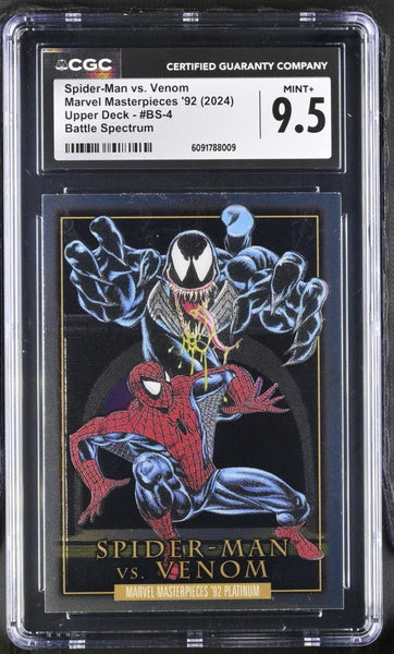 Spider-Man vs. Venom #BS-4 Marvel Masterpieces '92 CGC 9.5