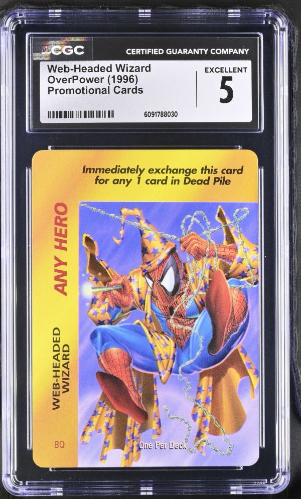 Spider-Man: Web-Headed Wizard OverPower Promotional Card CGC 5