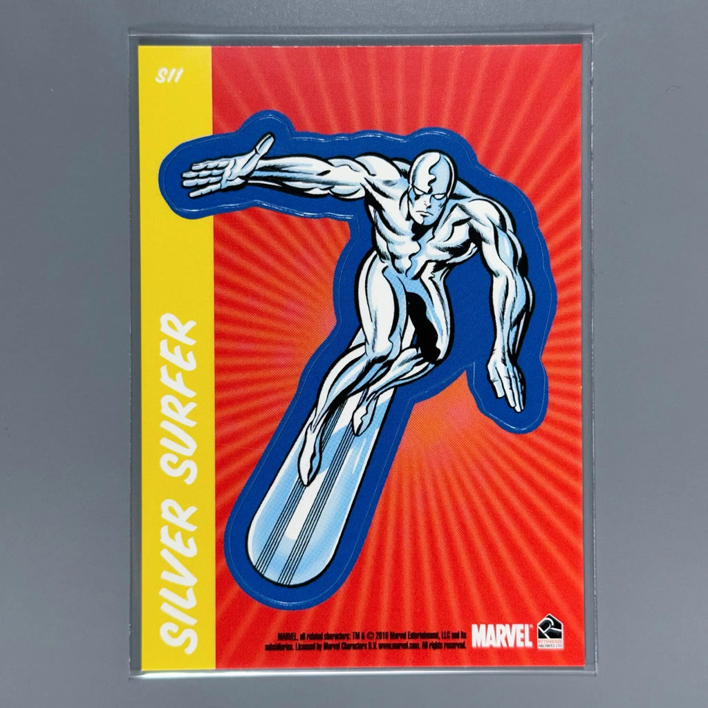 Silver Surfer Sticker Silver Surfer 2010 Rittenhouse 70 Years of Marvel Comics Stickers #S11 ...