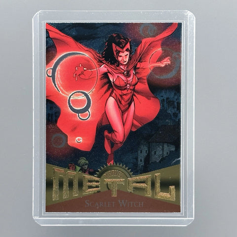 2013 Marvel Fleer Retro Scarlet Witch Metal Base Insert