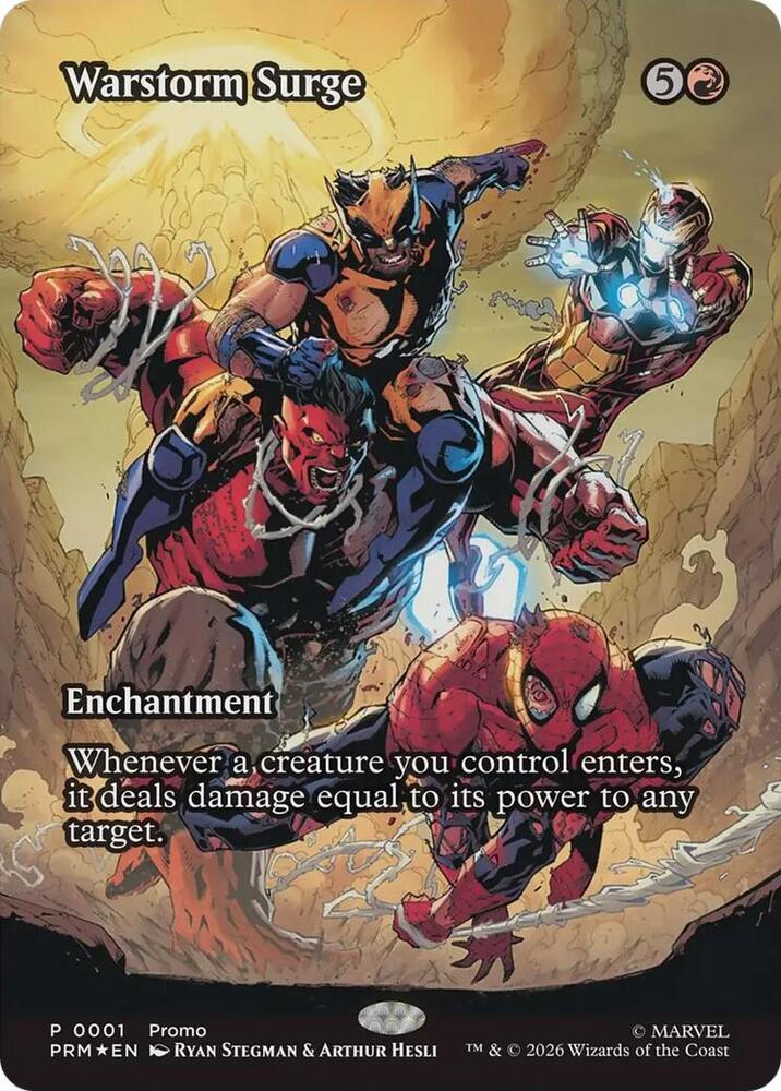 Warstorm Surge - Marvel Comic FOIL Promo