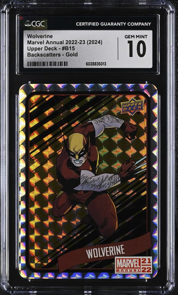 Wolverine #B15 Marvel Annual 2022-23 Backscatters Gold CGC 10