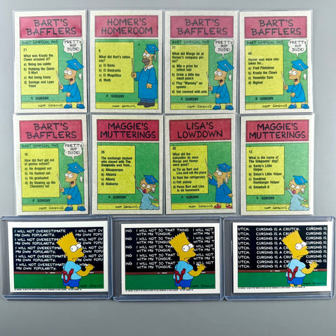 1990 Topps Simpsons Card & Sticker Lot