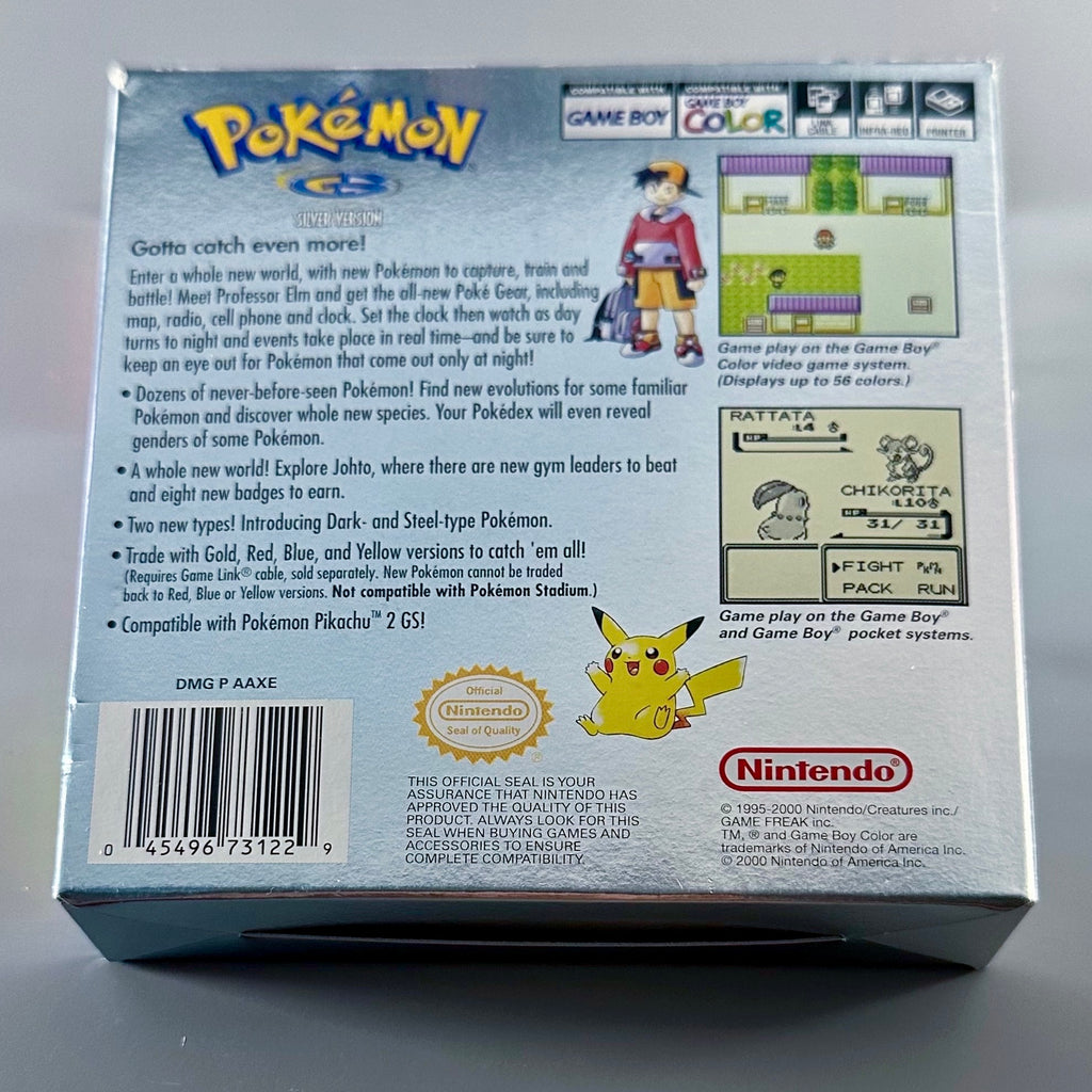 Nintendo Game Boy Color Pokemon Silver (CIB)