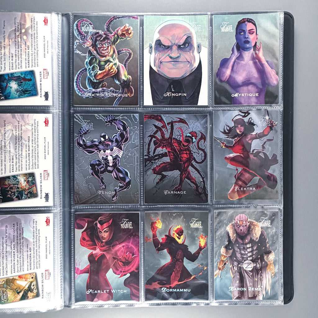 2023 UD Marvel Flair Silver Parallel Complete Set 90 Cards
