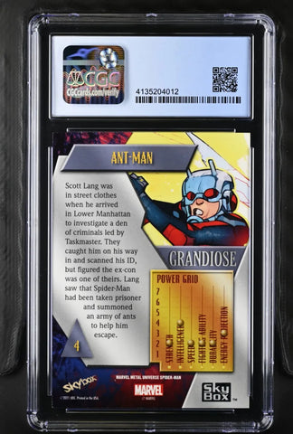 Ant-Man #4 Spider-Man Metal Universe Grandiose CGC 10