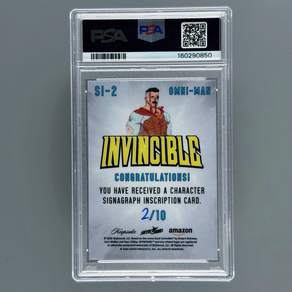 2025 Invincible Keepsake SDCC Season 2 Omni-Man Inscription Gold Parallel /10