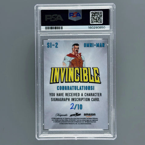 2025 Invincible Keepsake SDCC Season 2 Omni-Man Inscription Gold Parallel /10