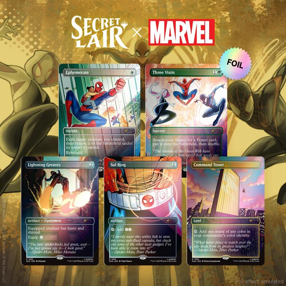 Secret Lair x Marvel's Spider-Man: Heroic Deeds - Rainbow Foil Edition (SLD)