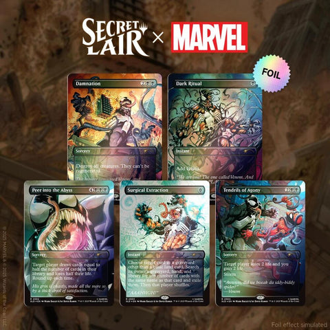 Secret Lair x Marvel's Spider-Man: Venom Unleashed (Colors) - Rainbow Foil Edition (SLD)