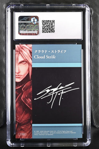Cloud Strife #1-102 FFVII Anniv. Art Museum Signed Secret Card CGC 10