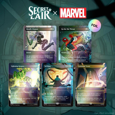 Secret Lair x Marvel's Spider-Man: Villainous Plots - Rainbow Foil Edition (SLD)