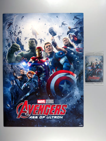 Avengers Age of Ultron Poster and Sealed Card (Japan Exclusive)