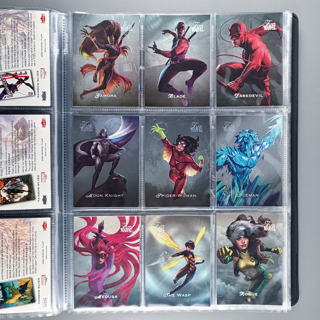 2023 UD Marvel Flair Silver Parallel Complete Set 90 Cards