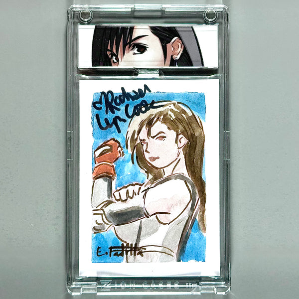 Final Fantasy VII Tifa Sketch Card SIGNED