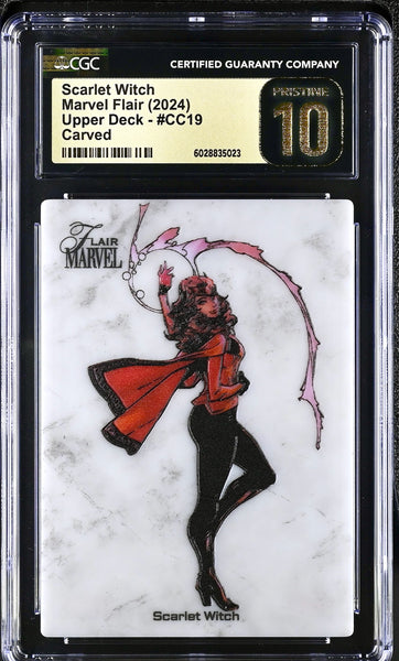 2024 Marvel Flair Scarlet Witch Carved - CGC 10