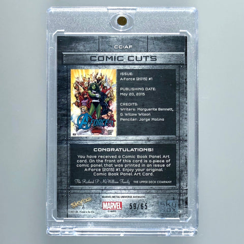 2023 Avengers Metal - Medusa Comic Cut