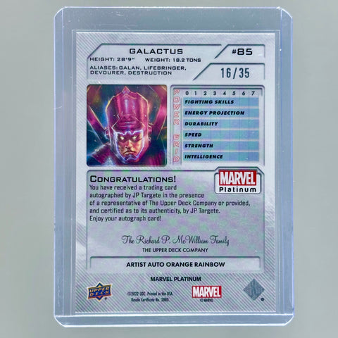 Galactus Artist Auto Orange Rainbow