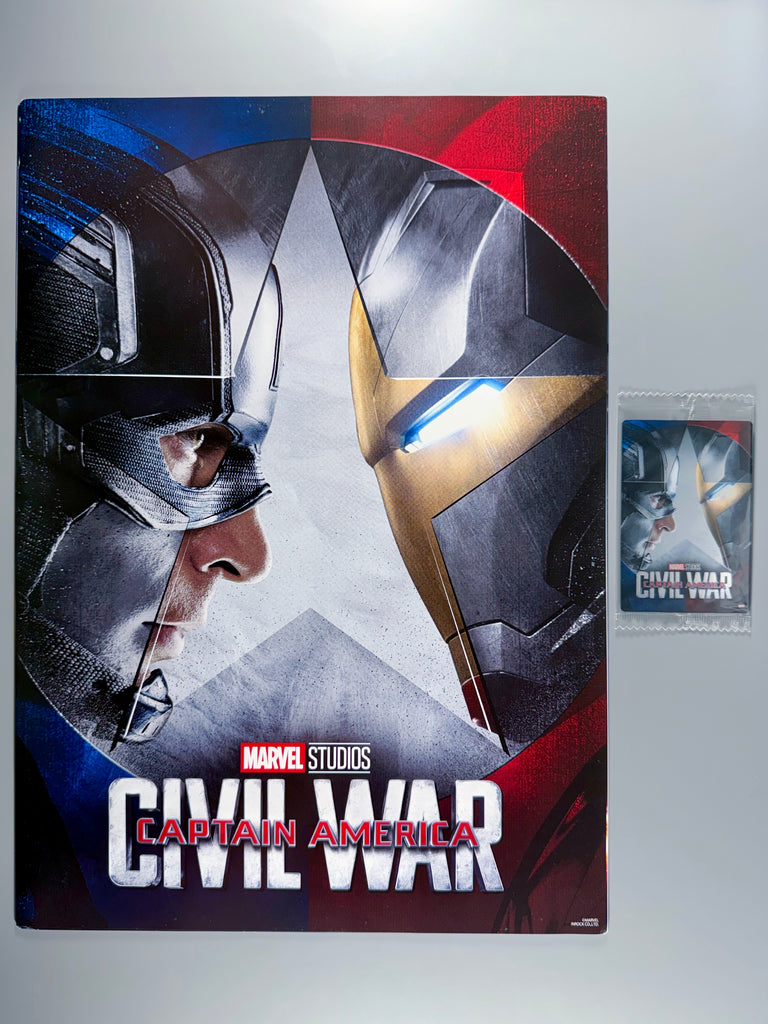 Captain America Civil War Poster and Sealed Card (Japan Exclusive)