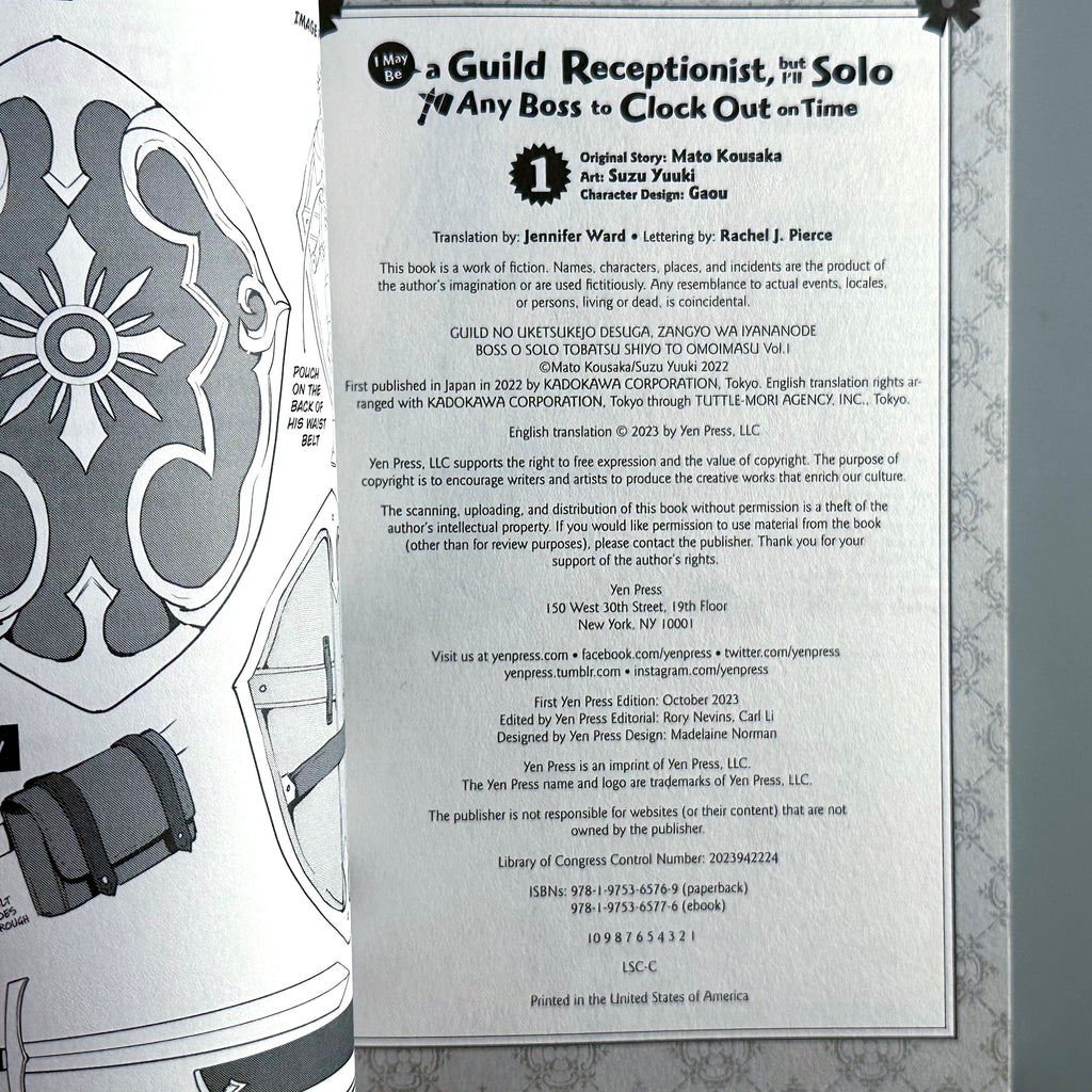 I May Be a Guild Receptionist, But I'll Solo Any Boss to Clock Out on Time Volume 1 - Manga