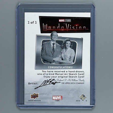 2022 Marvel WandaVision Sketch Card