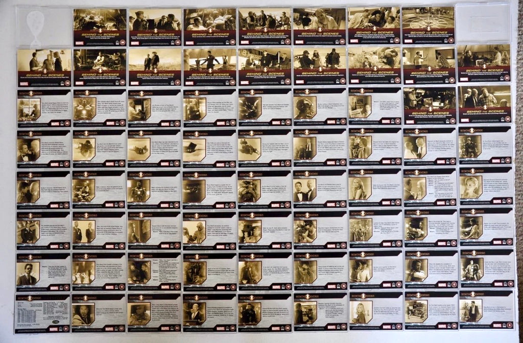 2008 Iron Man Movie Trading Cards - Complete Base Set