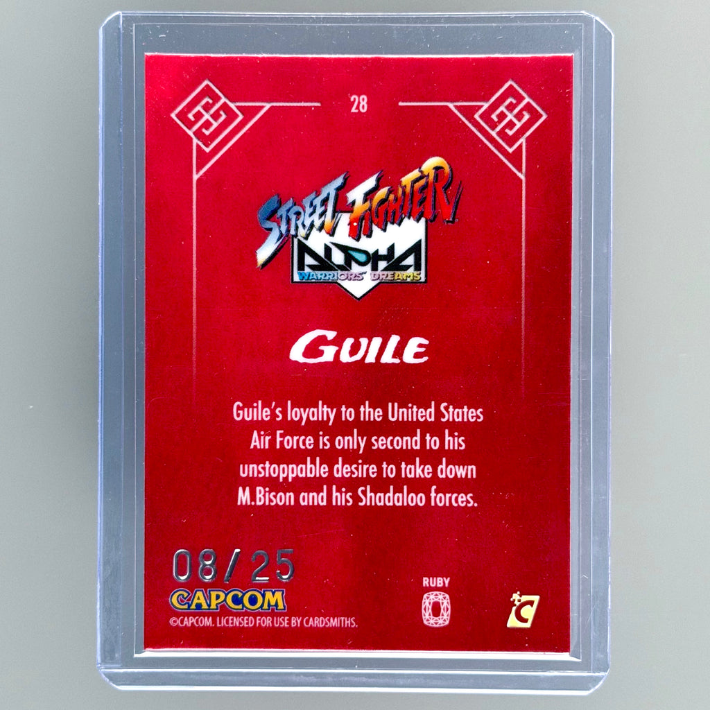 Guile #28 Street Fighter Alpha Series One (2025) Ruby Refractor