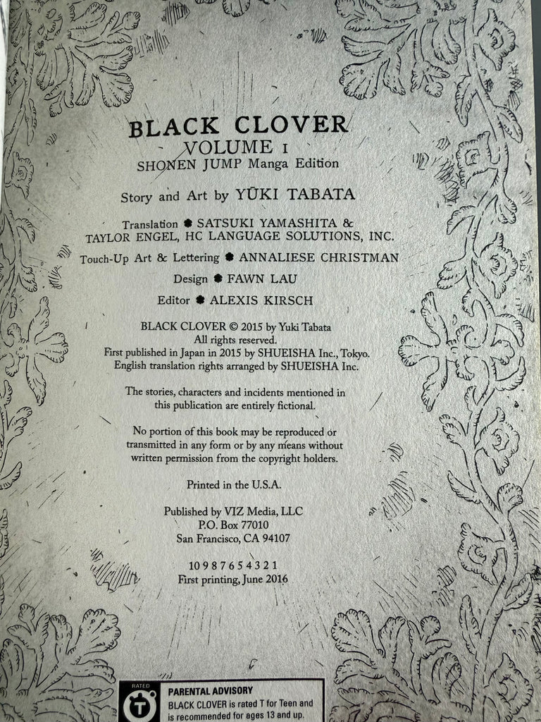 Black Clover Volume 1 - Manga (2)