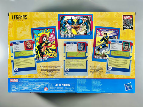 Marvel Legends X-Men Wolverine Cyclops Jean Grey 3 Pack Marvel 80 Years