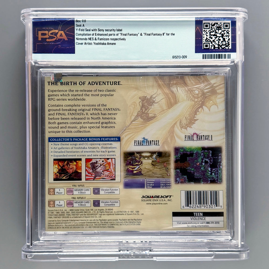 PS1 Final Fantasy Origins PSA 9.8