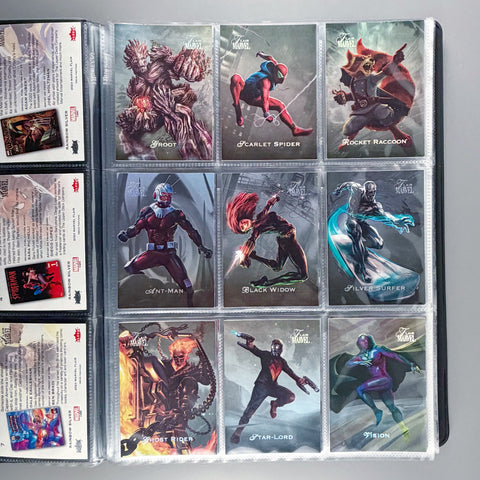 2023 UD Marvel Flair Silver Parallel Complete Set 90 Cards