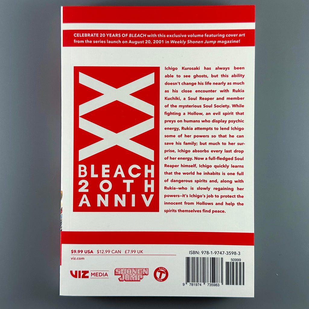 Bleach Volume 1- Manga with 20th anniversary