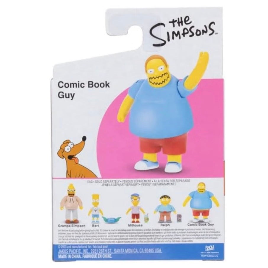 JAKKS Pacific The Simpsons 2.5 Inch Wave 3 Comic Book Guy Action Figure
