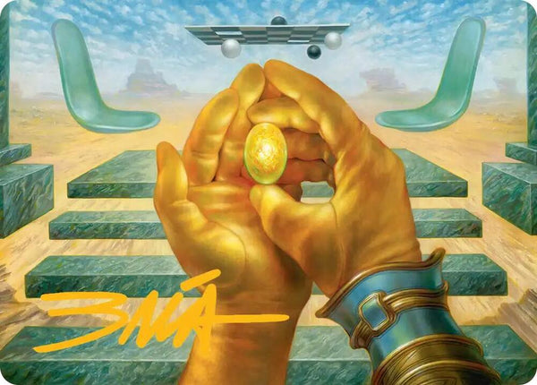 The Mind Stone Art Card (Gold-Stamped Signature) - Art Series: Marvel Super Heroes (AAMSH)