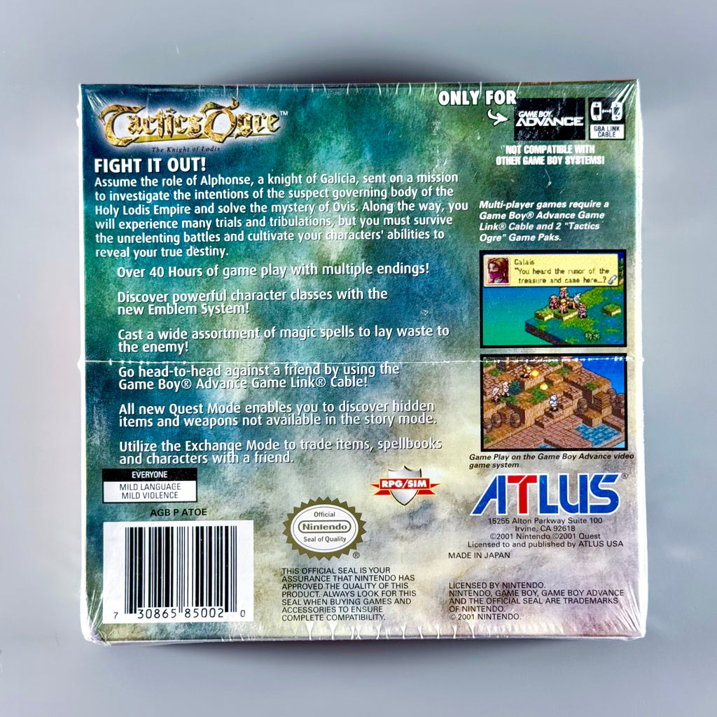 Nintendo Game Boy Advance Tactics Ogre (2001) - SEALED
