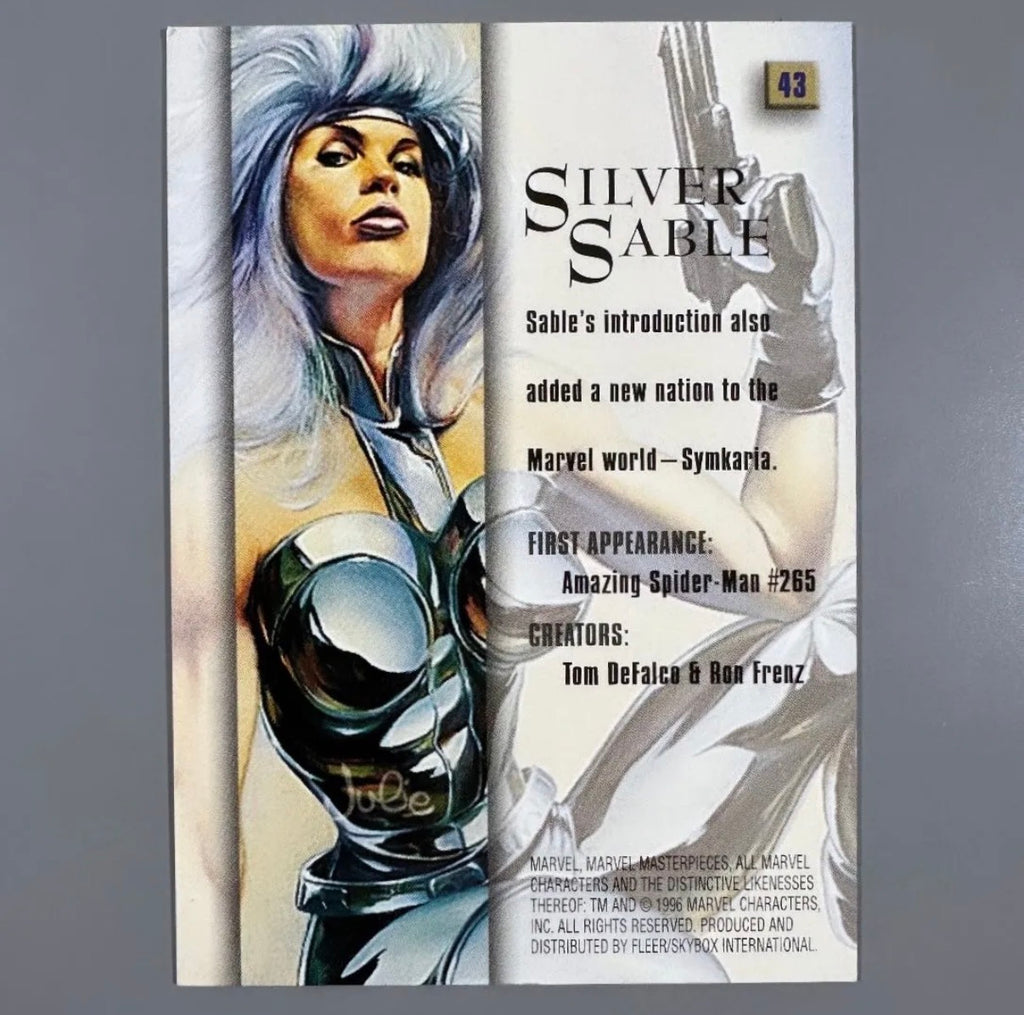 Silver Sable #43 - 1996 Marvel Masterpieces