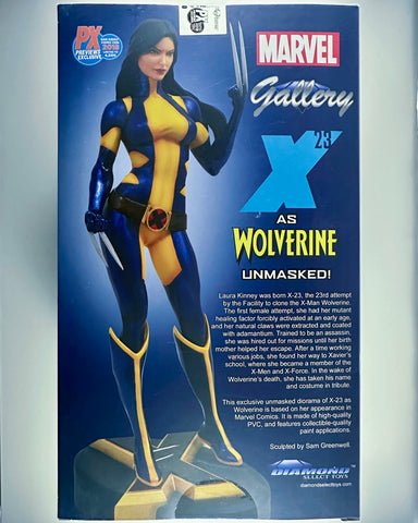 X-23 Unmasked Wolverine Marvel Gallery (2018) 9” PVC Statue SDCC Exclusive