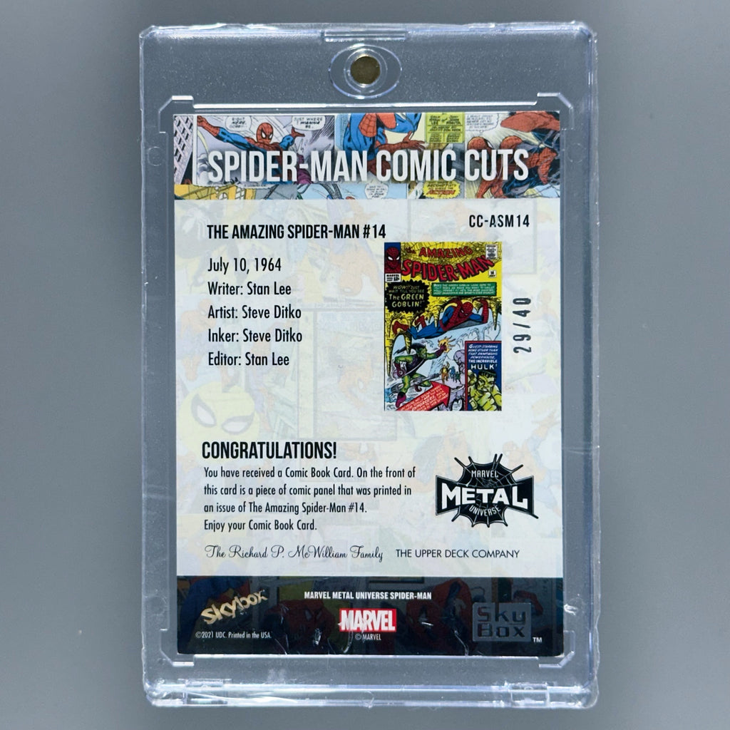 2022 Spider-Man Metal Comic Cut CC-ASM14