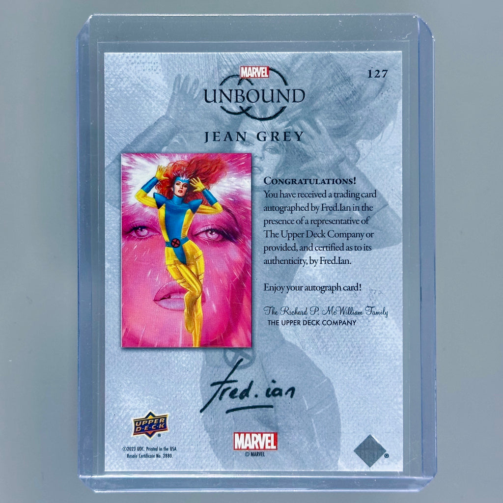 Marvel Unbound Jean Grey - Fred Ian Autograph