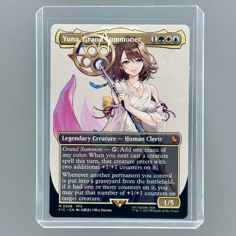 Yuna, Grand Summoner (Borderless Non-Foil) 0208 Final Fantasy Mythic