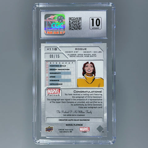 2024 Marvel Platinum Rogue Auto - CGC 9 10