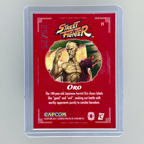 Oro #25 Street Fighter Series One (2024) Ruby Red Refractor