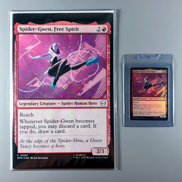 Spider-Gwen, Free Spirit MtG Card & Comic
